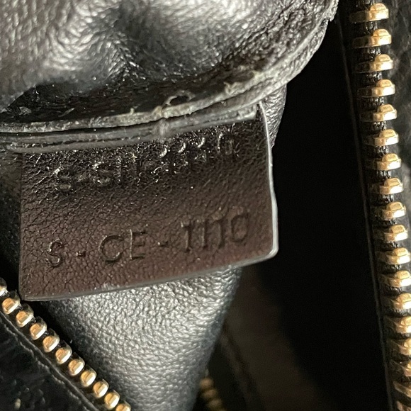 Auth Celine Calfskin Canvas Mini Tricolor Tri-Color Luggage Tote Bag - Picture 14 of 15